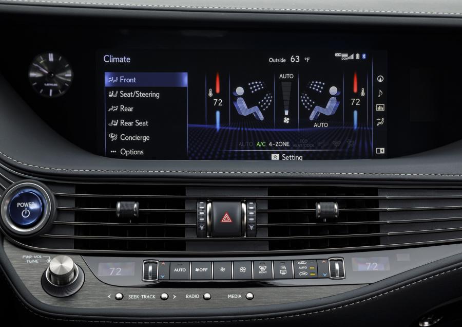 Детали интерьера Lexus LS500h AWD 2017 года  (NA) (фото 94 из 96)
